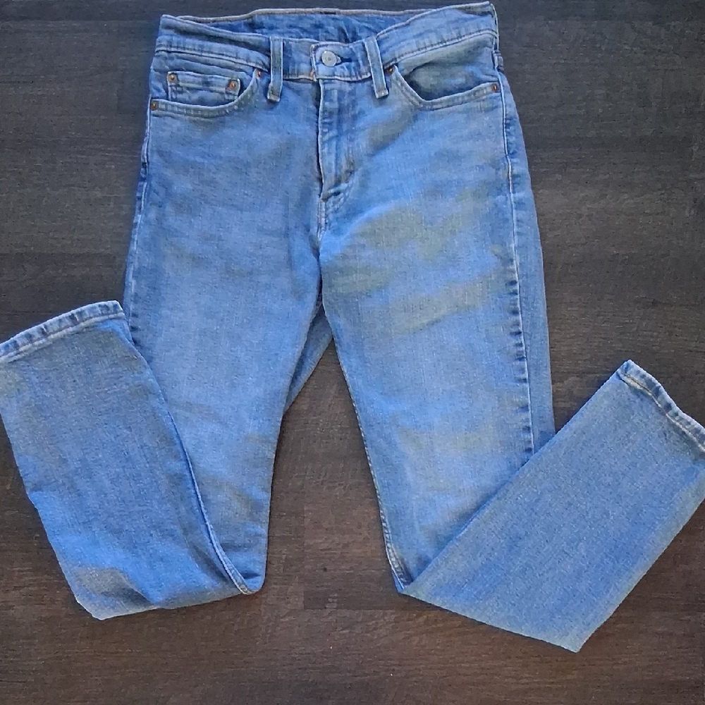 Classic Blue Women's  Levis Straight Denim Jeans